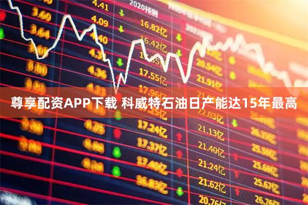 尊享配资APP下载 科威特石油日产能达15年最高